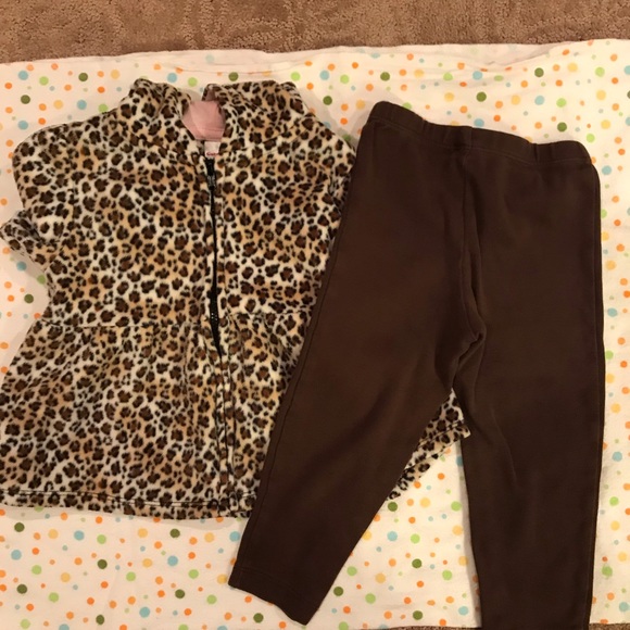 Printed Peplum Hoodie with Pants - Picture 1 of 2